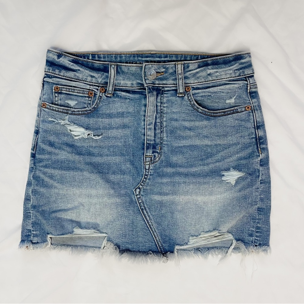 Y2K Distressed Mini Skirt NWT